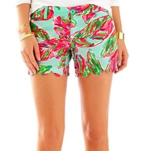 Lilly Pulitzer Buttercup Scalloped Shorts